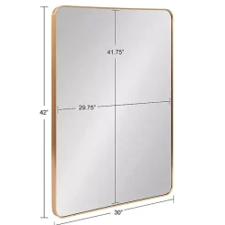 Brushed Gold Sada Wall Mirror