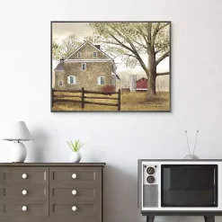 Bucks County Homestead Framed Canvas Art Print