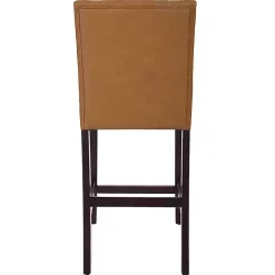 Camel Faux Leather Jeremy Counter Stools, Set of 2