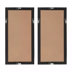 Capiz Shells Emblem Framed Wall Plaques, Set of 2