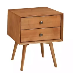 Caramel Mid-Century Nightstand