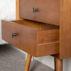 Caramel Mid-Century Nightstand