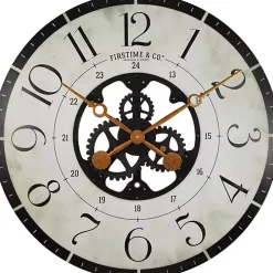 Carlisle Gears Wooden Wall Clock