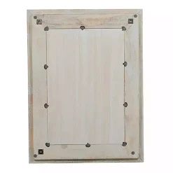 Carved Floral Mango Wood Mirror