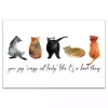 Cat Lady Canvas Art Print, 18x12 in.