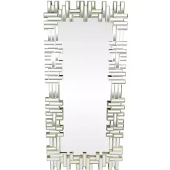 Champagne Gold Rectangular Modern Wall Mirror