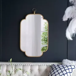 Champagne Notched Corners Mirror