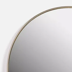 Champagne Nouveau Arched Wall Mirror