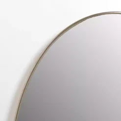 Champagne Nouveau Oval Wall Mirror