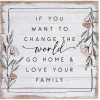 Change the World Wall Plaque