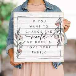 Change the World Wall Plaque