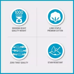 Charcoal 6-pc. Oversized Cotton Bath Towel Set