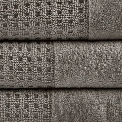 Charcoal 6-pc. Waffle Cotton Bath Towel Set