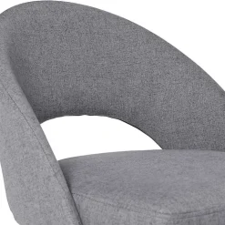 Charcoal Upholstered Charli Bar Stools, Set of 2