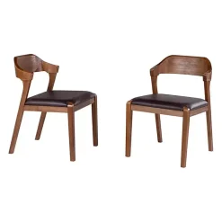 Chestnut Ramus Dining Side Chairs, Set of 2