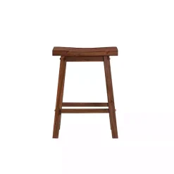 Chestnut Sonoma Saddle Counter Stools, Set of 2