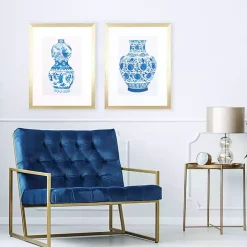 Chinoiserie Vases II Framed Art Prints, Set of 2