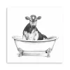 Clawfoot Cow Canvas Art Print, 20x20 in.