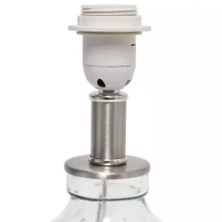 Clear Glass Honeycomb Table Lamp