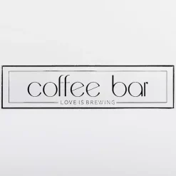 Coffee Bar Love is Brewing Wall Plaque