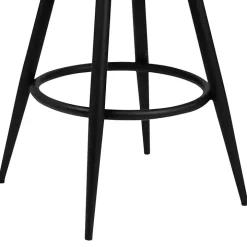 Coffee Faux Leather Justin Swivel Counter Stool