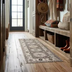 Coffee Shary Washable Runner, 2x7