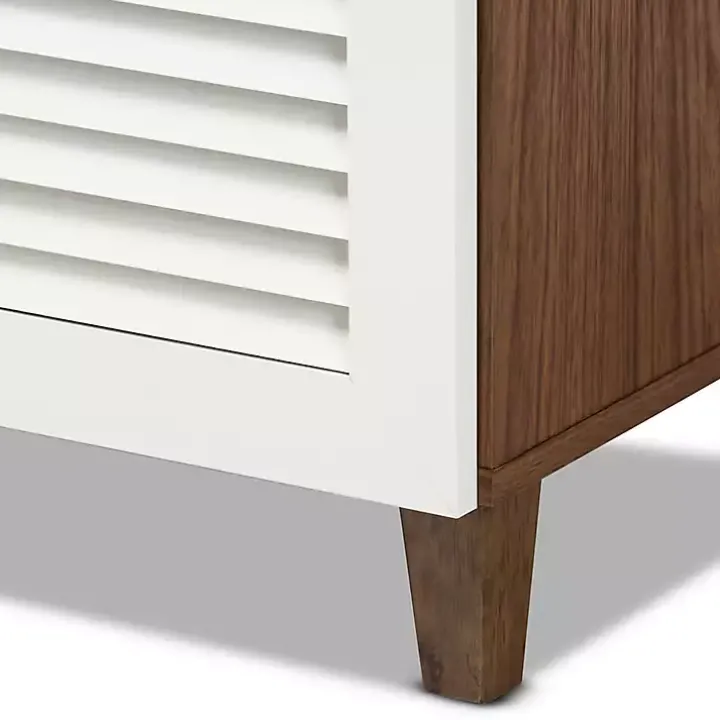 Collier Two-Tone Drawer Shoe Storage Cabinet