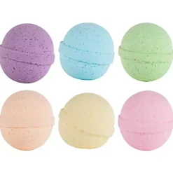 Colorful Assorted Bath Bombs, Set of 6