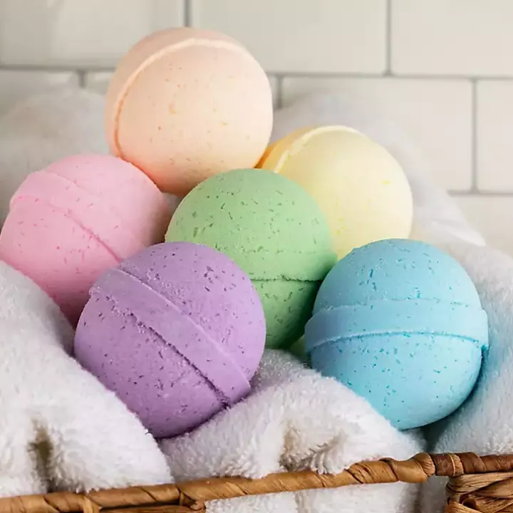 Colorful Assorted Bath Bombs, Set of 6