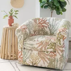 Colorful Ocean Bonnie Swivel Accent Chair