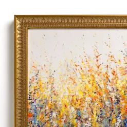 Colorful Wildflowers Gold Framed Art Print