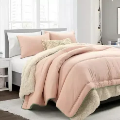 Coral & Sage Reversible 3-pc. Queen Comforter Set
