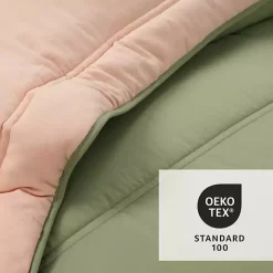 Coral & Sage Reversible 3-pc. Queen Comforter Set