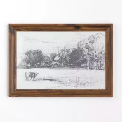 Cottage Behind Horsley House Framed Art Print