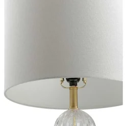Crassula Clear Glass Table Lamp