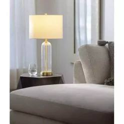 Crassula Clear Glass Table Lamp