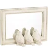 Cream Bird Trio Wall Mirror