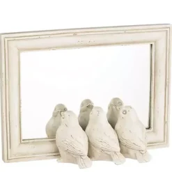 Cream Bird Trio Wall Mirror