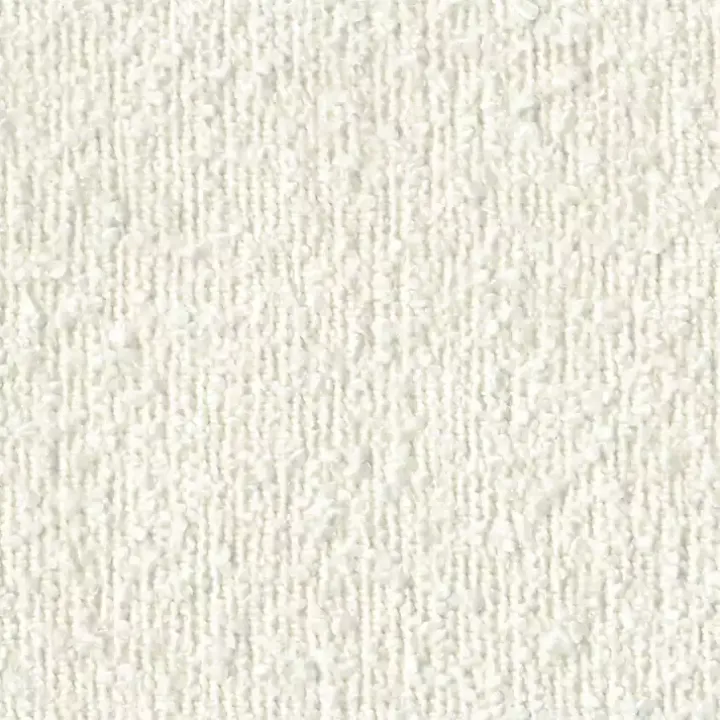 Cream Boucle Arch Ottoman