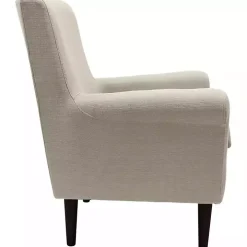 Cream Ellen Rolled Arms Accent Chair