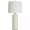 Cream Floral Ceramic Table Lamp