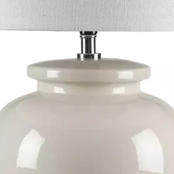 Cream Glazed Ceramic Anzio Table Lamp