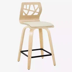 Cream Golia Swivel Counter Stools, Set of 2