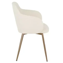 Cream Modern Accent Chairs, Set of 2