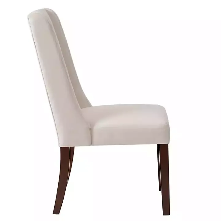 Cream Parson Dining Chairs, Set of 2