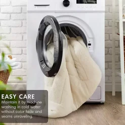 Cream Quilted Teddy 2-pc. Twin Comforter Set