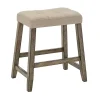 Cream Upholstered Chandler Counter Stools, Set of