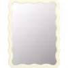 Cream Wavy Izara Wall Mirror