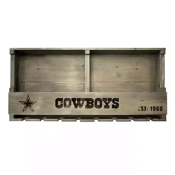 Dallas Cowboys Reclaimed Wood Bar Shelf