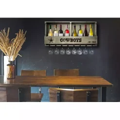 Dallas Cowboys Reclaimed Wood Bar Shelf